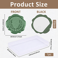 50 pz adesivi con sigillo in ceralacca&nbsp;DIY-CA0006-16K