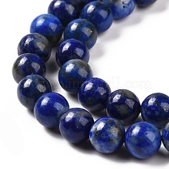 Natürlicher Lapislazuli Perlenstränge&nbsp;G-P348-01-6mm