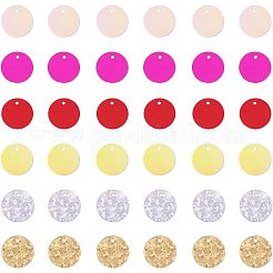 Accessori per ornamenti charms in paillette / paillettes in plastica&nbsp;PVC-OC0001-04