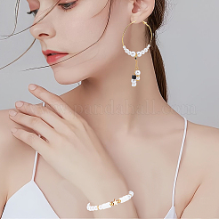 Kit fai da te per realizzare orecchini a cerchio a forma di stella&nbsp;DIY-AR0002-60
