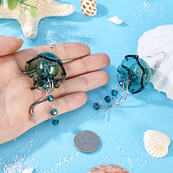 Laiton pendentif boucle d'oreille&nbsp;EJEW-TAC00020