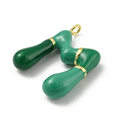 Colgantes de esmalte de latón&nbsp;KK-E093-03G-M
