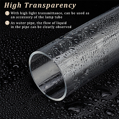 Tube rond rigide en acrylique transparent&nbsp;AJEW-WH0324-76B