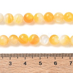 Jaune naturel coquille brins de perles&nbsp;SH-CBACA76-16A