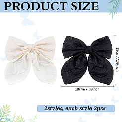 4 Stück 2 Farben Bowknot Polyester Ornament Zubehör&nbsp;DIY-MA0006-71