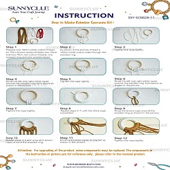 Kit de fabrication de porte-clés en coton tissé fait main à thème de Noël&nbsp;DIY-SC0028-11