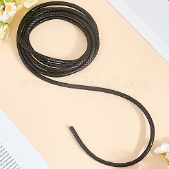 Cordon en cuir tressé avec âme&nbsp;WL-CL0001-01E