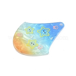 Fächerförmige Acrylanhänger der Meeresorganismus-Serie&nbsp;OACR-Q101-03D