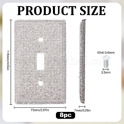 Protezione per interruttore in plastica con strass&nbsp;AJEW-WH0596-465A