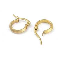 Boucles d'oreilles créoles en acier inoxydable 202 avec placage sous vide PVD&nbsp;EJEW-H003-46G
