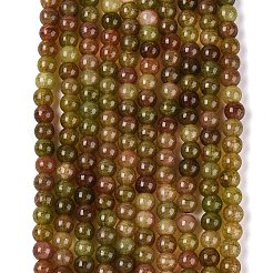 Brins de perles de verre craquelé teintées à effet ombré&nbsp;GLAA-Q106-01A-B01
