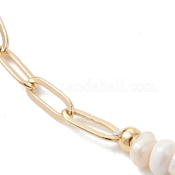 Armbänder aus Messing-Büroklammerketten&nbsp;BJEW-JB13492