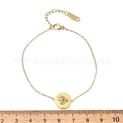 Bracciali a maglie in acciaio inossidabile 304 per donna&nbsp;BJEW-Z087-01G