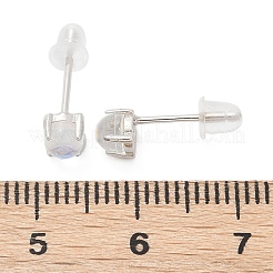 Anlaufschutz 925 Sterling Silber Ohrstecker&nbsp;EJEW-M202-01