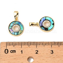 Breloques en laiton zircon cubique transparent&nbsp;KK-G538-08G
