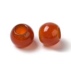 Perline europei agata rossa naturale&nbsp;G-N342-03N