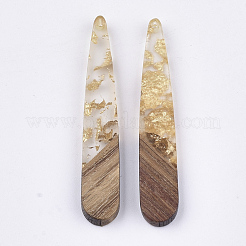 Pendentifs en bois de résine et de noyer&nbsp;RESI-S358-40M
