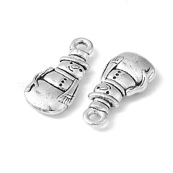 Tibetischer stil Aluminium Anhänger & Charms&nbsp;X-TIBEP-GC155-AS-RS