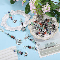 30 pendentif décoratif en alliage de 3 styles&nbsp;HJEW-CA00049