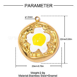 Pendentifs en acier inoxydable 304&nbsp;STAS-OY012-76G