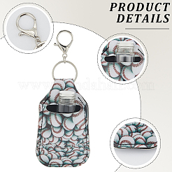 2 Stück 2 Stile Schlüsselanhänger aus PU-Leder&nbsp;AJEW-CL0001-65