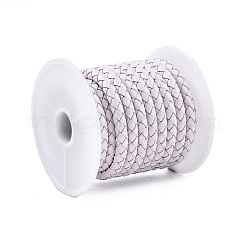 Vachette cordon tressé en cuir&nbsp;NWIR-N005-01R-4mm