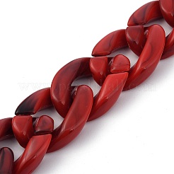 Acryl Bordsteinkette für DIY Schlüsselanhänger&nbsp;HJEW-JM00399-M