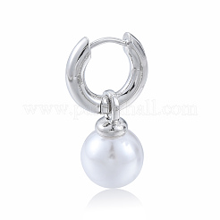 Boucles d'oreilles créoles pendantes en plastique ABS&nbsp;X-EJEW-N011-106P