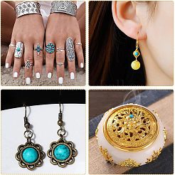5 cabochon acrylique de style&nbsp;SACR-FH0001-09