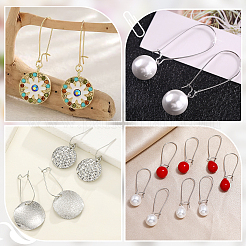50 pièces de boucles d'oreilles en laiton&nbsp;KK-BBC0015-46B