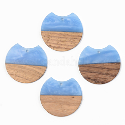 Colgantes de resina y madera de nogal&nbsp;RESI-S389-001A