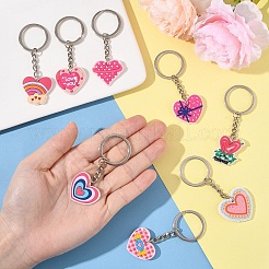 10 porte-clés en PVC de 10 styles&nbsp;KEYC-YW0001-23