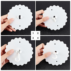 Deckenhaken aus Kunststoff und Eisen&nbsp;AJEW-GF0010-25B