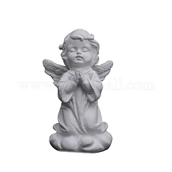 Statua angeli in resina, per le decorazioni del display del desktop di casa, bianco, 50x90mm