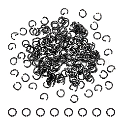 UNICRAFTALE 200Pcs Open Jump Rings 20 Gauge 5mm Round Jump Rings for Jewelry Making 304 Stainless Steel Jump Rings Black Jump Rings for DIY Earring Bracelet Key Chain Necklace Jewelry Making