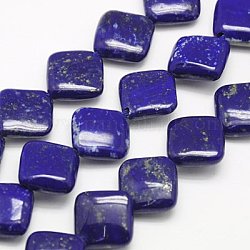 Natural Lapis Lazuli Beads Strands, Grade A, Rhombus, Midnight Blue, 12x12x4mm, Hole: 1mm