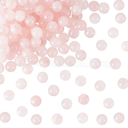 Olycraft Natural Rose Quartz Beads Strands, Round, 6mm, Hole: 1mm, about 65pcs/strand, 15''(38.1cm)