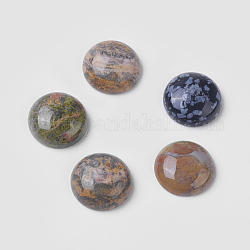Gemstone Cabochons, Half Round/Dome, Mixed Stone, 18x7mm