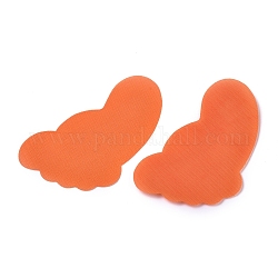 (Ausverkauf) Klettbänder aus Nylon, Fußabdruckform, Kinderspiel Training Tag Spielzeug, orange rot, 170x107x2 mm