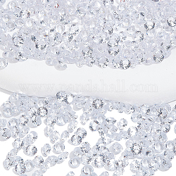 Pandahall elite 500pcs cabujones de circonita cúbica, facetados, diamante, Claro, 5x2.8mm