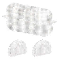 Plastik-Mesh-Canvas-Taschenblätter, für diy crafting strickhandtaschenzubehör, Muschelmuster, 26.5x24x0.1 cm