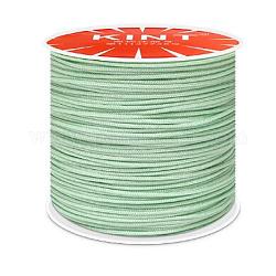 Nylonfaden Kabel, für Schmuck machen, dunkles Seegrün, 0.8 mm, ca. 109.36 Yard (100m)/Rolle