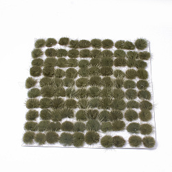 Украшения из искусственного меха норки, жемчужный шар, для diy craft, оливковый, 3~3.5 см