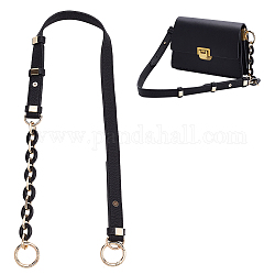 Cinturini per borsa in pelle sintetica e acrilico, con anello porta molla in lega, oro chiaro, 81x2cm