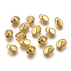 Tibetischen Stil Legierung Zwischenperlen, Bleifrei und cadmium frei, Oval, Antik Golden, 6x5 mm, Bohrung: 1 mm