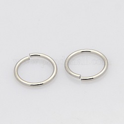 304 anelli di salto aperti in acciaio inossidabile anelli di salto, colore acciaio inossidabile, 6x0.9mm, diametro interno: 4.2mm