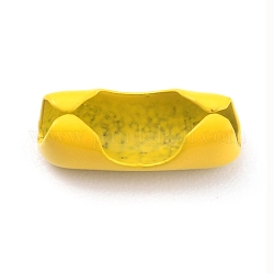 Connecteurs de chaîne à boule en laiton, jaune, 9x3~3.5mm, Trou: 2.5mm
