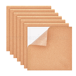 Cork Insulation Sheets, for Coaster, with Adhesive Back, Wall Decoration, Party and DIY Crafts Supplies, Square, BurlyWood, 30x30x0.4cm