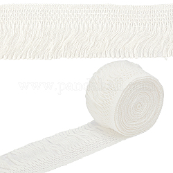 Randbesätze aus Baumwollspitzenband, Quastenband, zum Nähen und Hochzeitsdekoration, weiß, 11 cm
