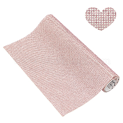 Gorgecraft Self Adhesive Glass Rhinestone Stickers Sheets, for Trimming Cloth Bags, Shoes, Car, Phone Decoration, Light Rose, 40x24cm, Rhinestone: 2.3~2.4mm, about 15400pcs/sheet